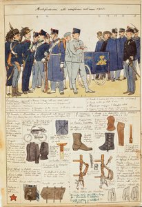 Uniform variations of Kingdom of Italy, color plate by Quinto Cenni by Quinto Cenni