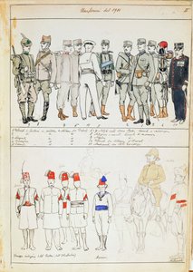 Uniforms of Kingdom of Italy, Color Plate by Quinto Cenni by Quinto Cenni