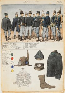 Uniforms of the Alpines of the Kingdom of Italy by Quinto Cenni