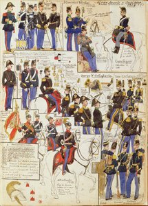Various Uniforms of Grand Duchy of Tuscany by Quinto Cenni