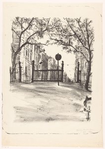 Exit of the Vondelpark by Quirijn Halbertsma (signed by artist)