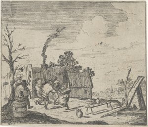 Dancing Peasants to the Music of Two Musicians