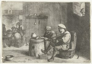 Violinist in a Tavern