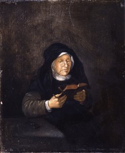Old Woman Reading