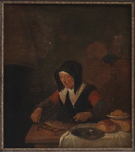 Old Woman at her Meal by Quiringh Gerritsz van Brekelenkam