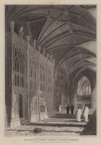 The Shrine of Bishop Foxe, Founder of Corpus Christi College, Oxford, in Winchester Cathedral by R. (after) Essex