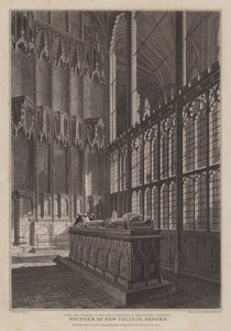 Tomb and Chantry of William of Wykeham, Founder of New College, Oxford, in Winchester Cathedral by R. (after) Essex