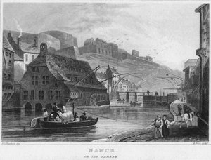 Namur. On the Sambre, 1850