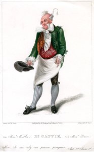 Mr Gattie as Monsieur Morbleu in Monsieur Tonson by R. Cooper