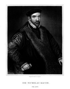 Sir Nicholas Bacon, English Politician by R. Cooper