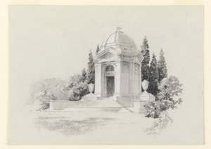 Rendering of a Mausoleum by R. E.