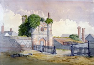 View of Beckingham Hall near Withham, Essex by R Nightingale