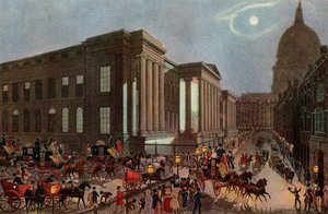 The Royal Mails starting from the General Post Office, London, 1830 by R. Reeves