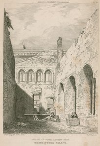 Painted Chamber, Westminster Palace, London, looking east by R. W. Billings