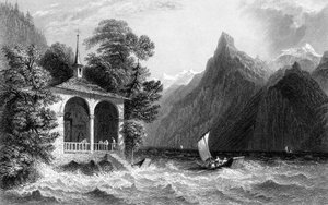 Tells Chapel, Lake Uri, Switzerland by R. Wallis