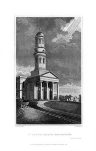 St Annes Church, Wandsworth, London by R. Winkles