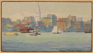 New York from the 34th Street Ferry by Rachael Robinson Elmer