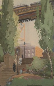 The Elevated Railroad at 110th Street