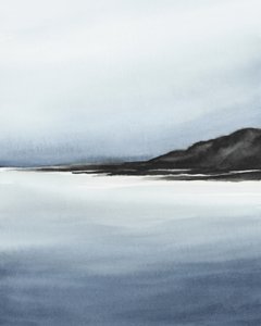 Misty Coastal Landscape by Rachel Elise