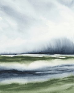 Misty Green Landscape