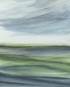 Misty Horizon Landscape