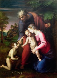 Holy Family with John the Baptist, 1513-14 by Raffaello Sanzio Raphael