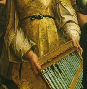 St. Cecilia surrounded by St. Paul, St. John the Evangelist, St. Augustine and Mary Magdalene, c.1513 (detail) by Raffaello Sanzio Raphael