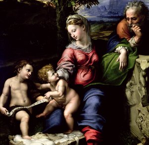 The Holy Family of the Oak Tree (detail)