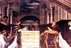 The Mass at Bolsena (detail)