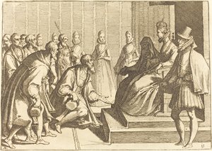 Margaret of Austria Giving Audience to a Nobleman by Raffaello Schiaminossi