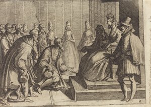 Margaret of Austria Giving Audience to a Nobleman