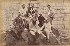 Managing Staff of Meprs. Glover & Co. at Sindh Bridge (recto, top)