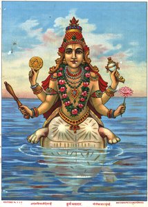 Kurma Avatar by Raja Ravi Varma by Raja Ravi Varma