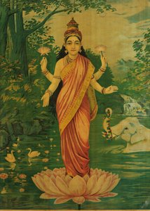 Lakshmi, 1930s by Raja Ravi Varma