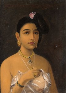 Malabar Beauty by Raja Ravi Varma
