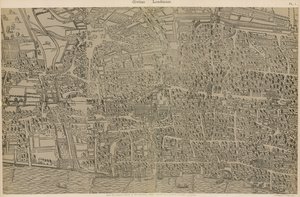 Civitas Londinium, from the original survey in the Guildhall Library, from the reign of Queen Elizabeth by Ralph Agas