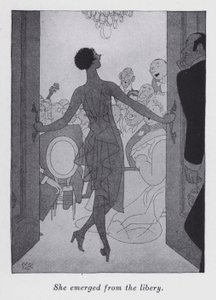 Illustration for "But Gentlemen Marry Brunettes" by Anita Loos by Ralph Barton