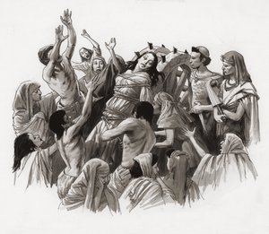 Saint Catherine Being Tortured on the Wheel by Ralph Bruce