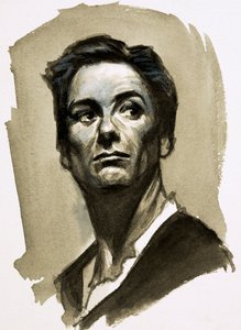Sir John Gielgud as Hamlet by Ralph Bruce