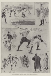 Hockey at Richmond, the Match Between England and Ireland on 11 March by Ralph Cleaver