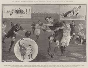 The Drawn Inter-University Rugby Football Match at Queen