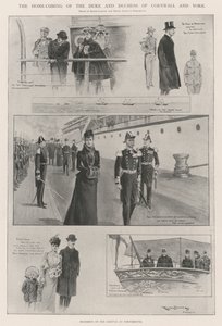 The Home-Coming of the Duke and Duchess of Cornwall and York by Ralph Cleaver