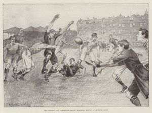 The Oxford and Cambridge Rugby Football Match at Queen