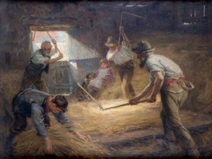 The Threshing Floor, c.1898 by Ralph Hedley