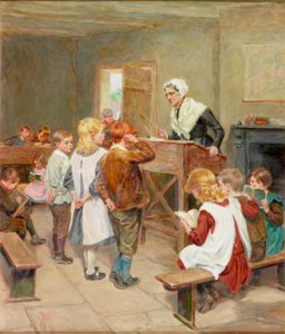 The Village School, 1912 by Ralph Hedley