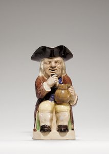 Staffordshire Creamware Toby-jug by Ralph Junior Wood