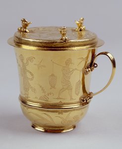 Gold Chocolate Cup, c.1685 by Ralph Leake