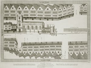 West Cheap as it Appeared in the Year 1585 (Engraved by Bartholemew Howlett)