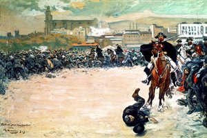 The Charge by Ramon Casas