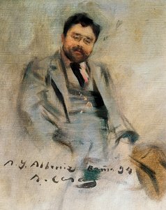 Portrait of Isaac Albeniz at 34 Years Old by Ramon Casas i Carbo